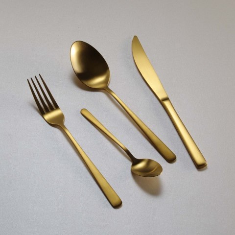 sztućce fjord gold ove złote matowe zestaw elegancki serwis gastronomiczny