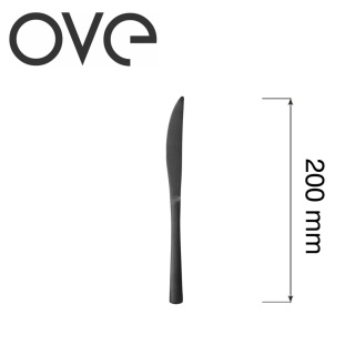 Nóż deserowy Fjord Black 200 mm stal 18/0 bez niklu czarny matowy PVD OVE 700273