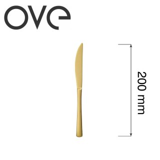 Nóż deserowy Fjord Gold 200 mm stal 18/0 bez niklu złoty matowy PVD OVE 700372