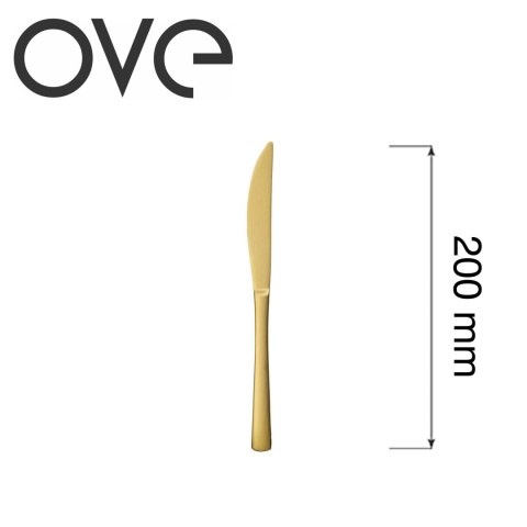 złoty nóż deserowy bez niklu ove fjord gold