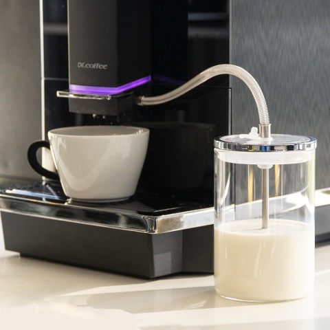 szklany pojemnik do cappuccino latte do ekspresu