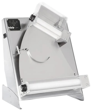 Wałkownica elektryczna do pizzy 30 cm Prismafood 300 z 2 parami wałków 1D010014 – 250W 475x375x660 mm