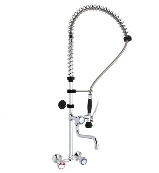 Bateria ścienna wys. 1010 mm z prysznicem gastronomiczna Hendi 810293