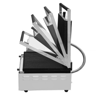 Grill kontaktowy panini 380x280 mm 2 gładkie płyty Resto Quality RN101-C