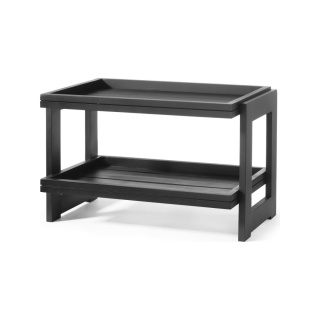 Stojak 2-poziomowy Madeira Black dębowy czarny 574x323x441 mm Fine Dine 504710