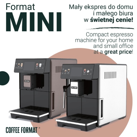 Ekspres Coffee Format MINI WHITE One Touch do cappuccino
