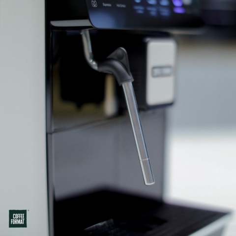 Automatyczny ekspres do kawy Mini Steam White Coffee Format z dyszą pary do domu i biura 1101118524