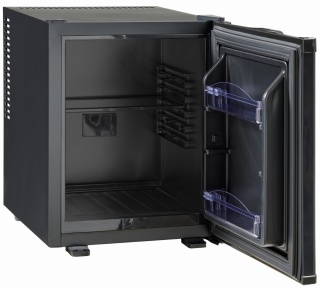 Chłodziarka hotelowa minibar 35L cicha 22dB Peltier Resto Quality MB32BE 385x455x485mm