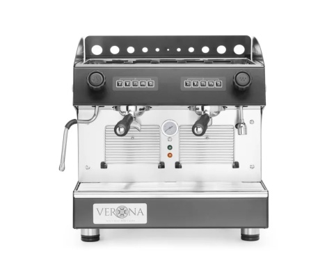 ekspres do kawy kolbowy Verona Julia Compact 2 grupowy czarny 2700 W
