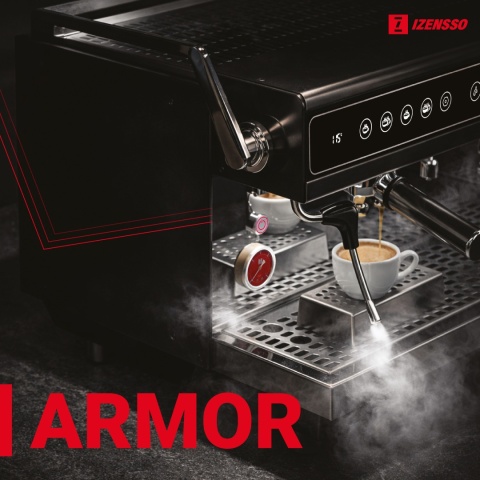 Ekspres gastronomiczny Izensso ARMOR Black z pompą rotacyjną 9 bar