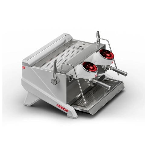 Izensso Raptor White 2GR z systemem T3 Multi-Boiler - czerwone panele do kawy