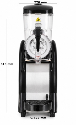 Granitor 12L 1 zbiornik maszyna do granity i slush Arktic 274255 - 270x422x815 mm