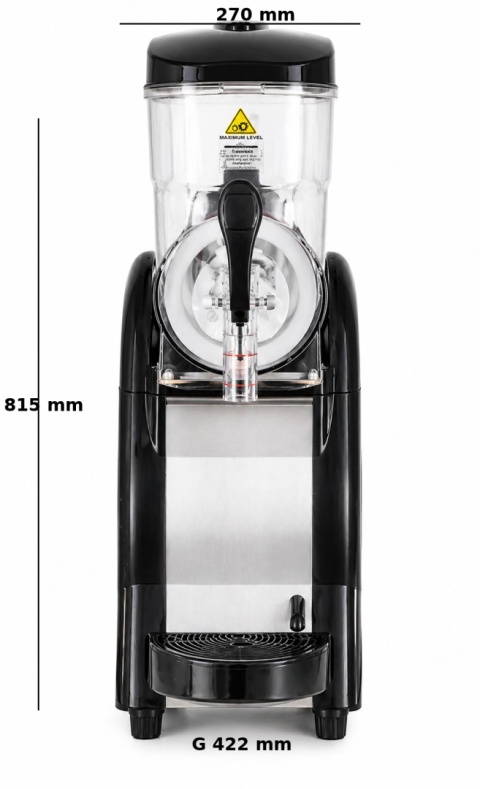 Maszyna do granity 12L Arktic 274255 - wymiary urządzenia
