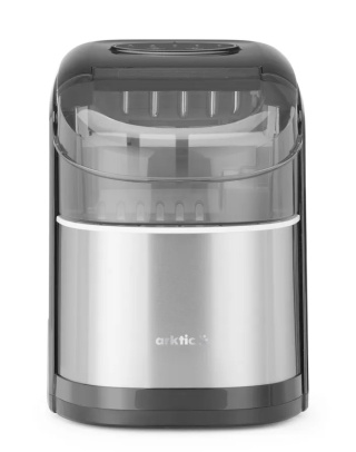 Kostkarka do lodu 12 kg/24h przenośna bez podłączenia do wody kostki cylindryczne puste w środku Arktic 271292 – 242x358x328 mm