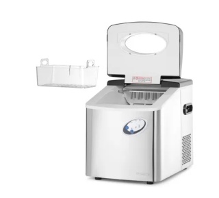 Kostkarka do lodu 15 kg/24h nablatowa Kitchen Line zasobnik 4,5 kg kostki cylindryczne Arktic 271551 – 390x455x699 mm