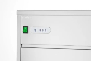Kostkarka do lodu 26 kg/24h chłodzona powietrzem zasobnik 7 kg kostki kule Arktic 271773 – 400x600x675 mm