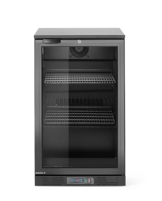 Lodówka barowa 86L netto 0°C do 10°C na napoje czarna obudowa czarne wnętrze LED Arktic 236871 - 500x530x870 mm