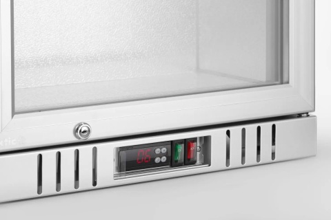 lodówka chłodnicza Arktic 236925 srebrna LED - panel i włącznik