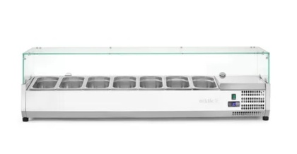 Nadstawka chłodnicza 7x GN 1/3 nablatowa z witryną 180 W - Arktic 232989 - 1605x420x460 mm