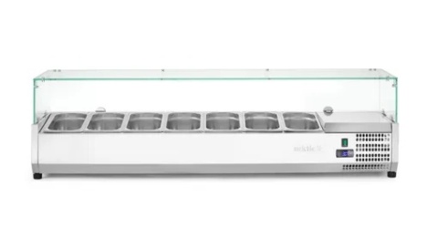 Nadstawa chłodnicza GN 1/3 Arktic 1605x420x460 mm z pojemnikami GN