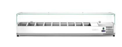 Nadstawka chłodnicza 9x GN 1/3 nablatowa z witryną 180 W - Arktic 232996 - 2005x420x456 mm