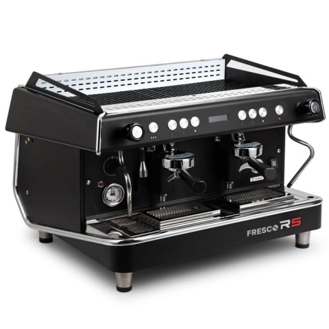 Ekspres kolbowy gastronomiczny Fresco RS 2GR 2 grupy bojler miedziany 14L cold touch pompa rotacyjna - 783x607x521 mm