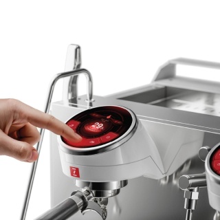 Ekspres kolbowy 1-grupowy Izensso Raptor White biały do kawy i herbaty – T3 Multi-Boiler PID Digital