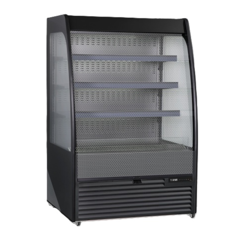 witryna chłodnicza gastronomiczna open front Resto Quality z kurtyną nocną