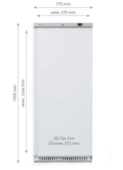 szafa chłodnicza 0-8°C Arktic Budget Line 236048 biała