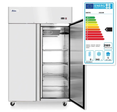 szafa mroźnicza 1240L Arktic 232149 GN 2/1 stal nierdzewna 2 drzwi - klasa energetyczna C