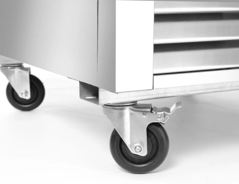 Szafa mroźnicza 580L Kitchen Line GN 2/1 zamrażarka 1-drzwiowa Arktic 232514 stal nierdzewna – 685x800x2100 mm