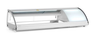 Witryna do sushi chłodnicza 132L 5xGN 1/3 0°C do 6°C nablatowa biała LED Arktic 233757 - 1307x445x327 mm