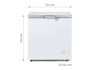 Zamrażarka skrzyniowa 152L netto 140L -25°C do -18°C gastronomiczna klasa T Arktic 235911 - 754x608x845 mm
