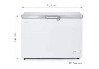 Zamrażarka skrzyniowa 302L netto 282L -25°C do -18°C klasa T gastronomiczna Arktic 233863 - 1116x644x845 mm