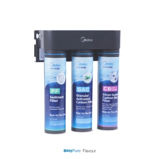 Filtr przepływowy do wody 3-stopniowy 2 l/min pod zlew Midea EasyPure Flavour 1232718484 – 249×111×292 mm