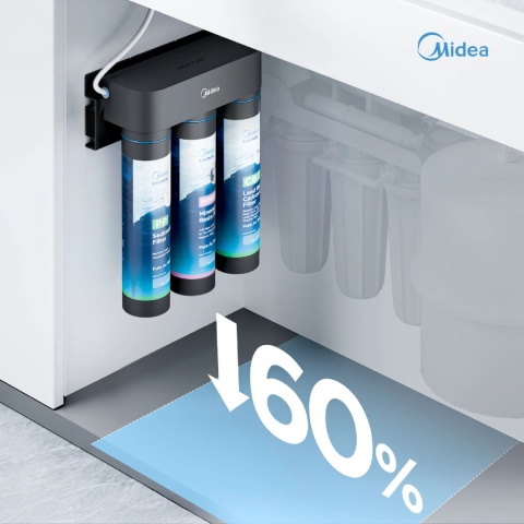 Kompaktowy filtr wody Ultra-Slim Midea EasyPure 1232718484