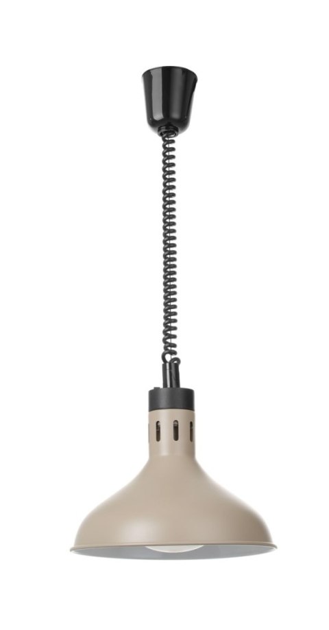 Lampa do podgrzewania potraw wisząca, w kształcie dzwonu, HENDI, beżowy, 230V/250W, ⌀295x(H)207mm