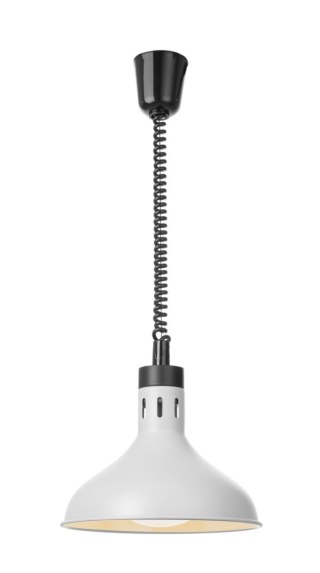 Lampa do podgrzewania potraw wisząca, w kształcie dzwonu, HENDI, biały, 230V/250W, ⌀295x(H)207mm