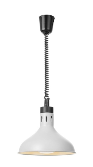Lampa do podgrzewania potraw biała dzwon 250W Ø295×207 mm HENDI 273715