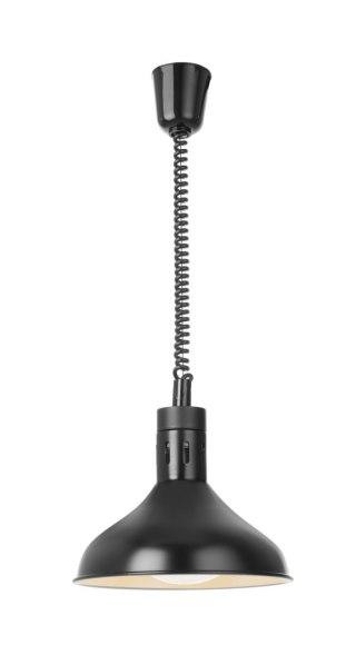 Lampa do podgrzewania potraw wisząca, w kształcie dzwonu, HENDI, czarny, 230V/250W, ⌀295x(H)207mm