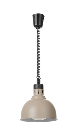 Lampa do podgrzewania potraw wisząca, w kształcie kopuły, HENDI, beżowy, 230V/250W, ⌀250x(H)207mm
