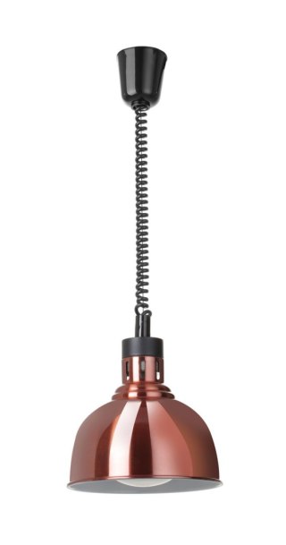 Lampa do podgrzewania potraw wisząca, w kształcie kopuły, HENDI, miedziany, 230V/250W, ⌀250x(H)207mm