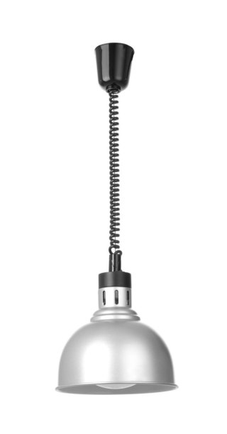 Lampa do podgrzewania potraw wisząca, w kształcie kopuły, HENDI, srebrny, 230V/250W, ⌀250x(H)207mm