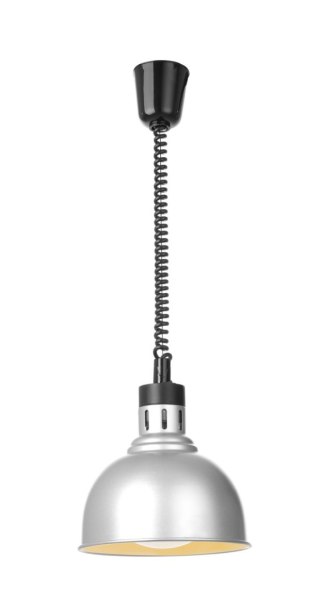 Lampa do podgrzewania potraw wisząca, w kształcie kopuły, HENDI, srebrny, 230V/250W, ⌀250x(H)207mm