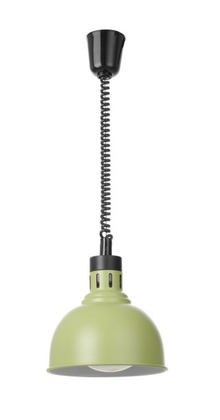 Lampa do podgrzewania potraw wisząca, w kształcie kopuły, HENDI, zielony, 230V/250W, ⌀250x(H)207mm