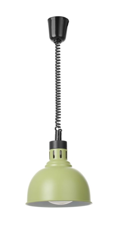 Lampa do podgrzewania potraw wisząca, w kształcie kopuły, HENDI, zielony, 230V/250W, ⌀250x(H)207mm
