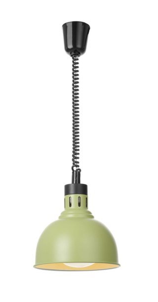 Lampa do podgrzewania potraw wisząca, w kształcie kopuły, HENDI, zielony, 230V/250W, ⌀250x(H)207mm