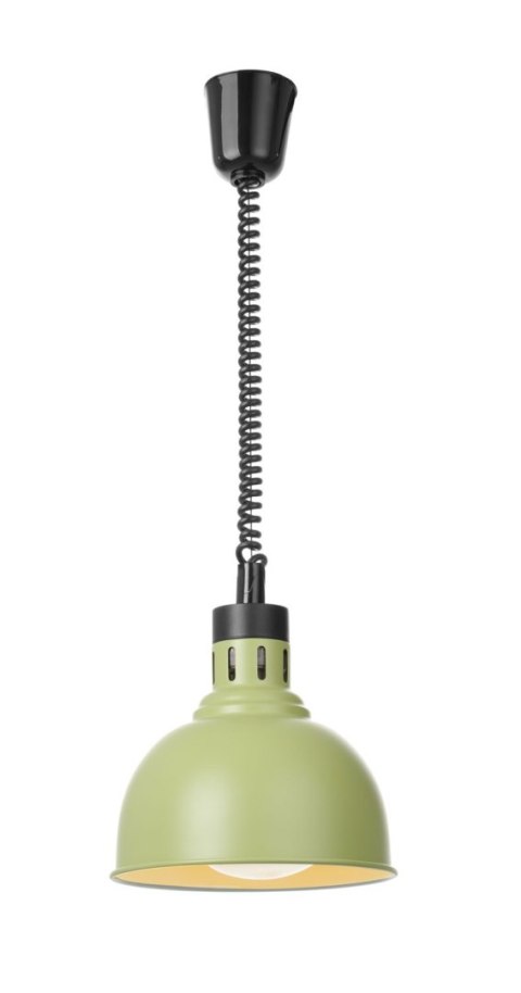 Lampa do podgrzewania potraw wisząca, w kształcie kopuły, HENDI, zielony, 230V/250W, ⌀250x(H)207mm