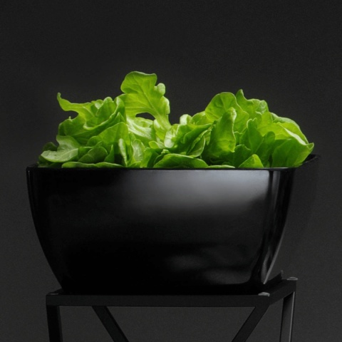Grafitowa miska z melaminy Fine Dine Metro 190x190x90 mm