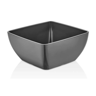 Miska kwadratowa Metro z melaminy szara - grafitowa Fine Dine 562710 – 125x125x65 mm